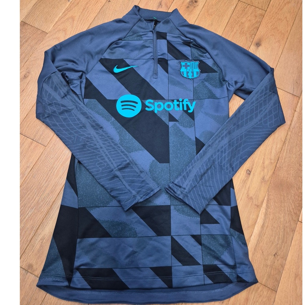 Nike FC Barcelona Dri-FIT Strike Drill Top Blue Black FJ4677-438 Mens XS